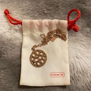 Coach necklace- rose gold